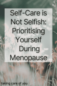 self-care ideas for menopause